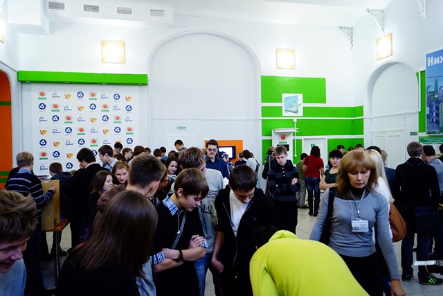 Фото к II Городская ярмарка по робототехнике состоялась в Нижегородском информационном центре по атомной энергии города Нижнего Новгорода